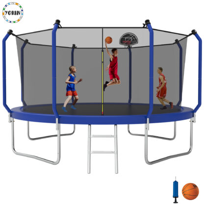 YORIN Trampoline, 12FT 8FT 10FT 14FT Trampoline for 2-3 Kids