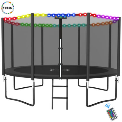 YORIN Trampoline for 4-5 Kids, 12 FT 8 FT 10FT 14FT Trampoline for Adults