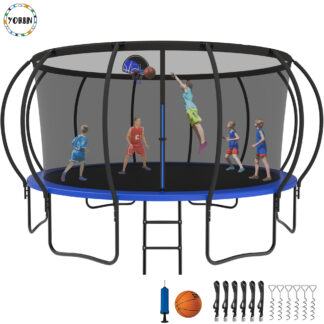 YORIN Trampoline for 8-9 Kids, 15 FT Trampoline for Adults with Enclosure Net