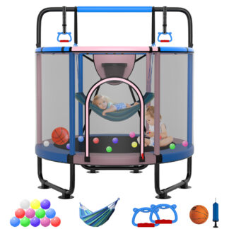YORIN Trampoline for Kids, 60'' Mini Trampoline for Toddlers with Swing