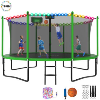 YORIN Trampoline with Trampoline Light, 1400LBS